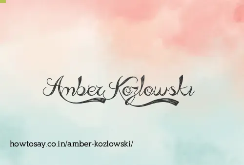 Amber Kozlowski