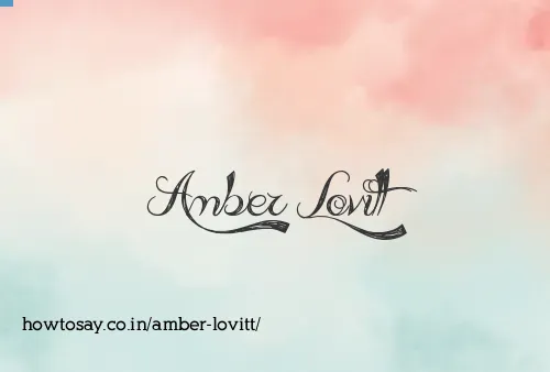 Amber Lovitt