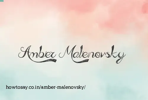 Amber Malenovsky