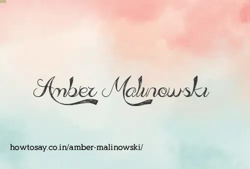 Amber Malinowski