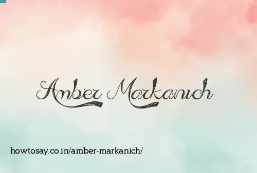 Amber Markanich