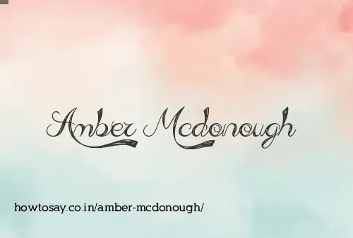 Amber Mcdonough