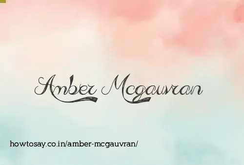 Amber Mcgauvran
