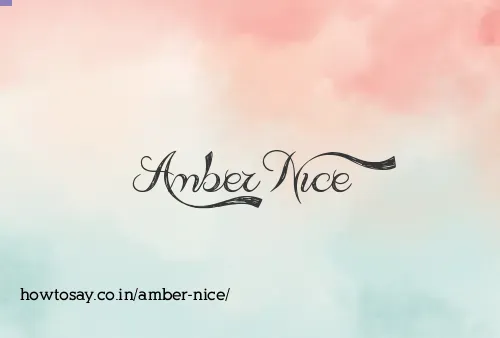 Amber Nice