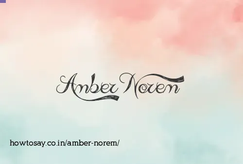 Amber Norem