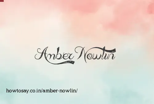 Amber Nowlin