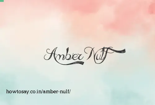 Amber Nulf