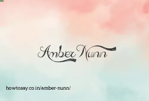 Amber Nunn