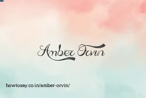 Amber Orvin