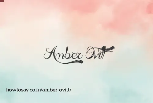 Amber Ovitt