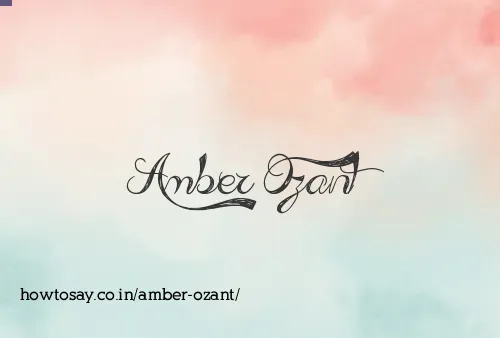 Amber Ozant
