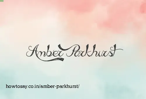 Amber Parkhurst