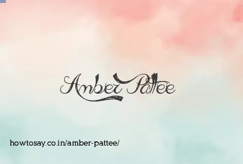Amber Pattee