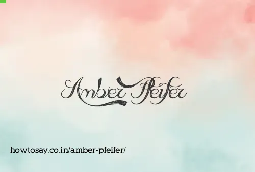 Amber Pfeifer