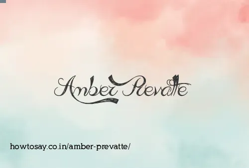 Amber Prevatte