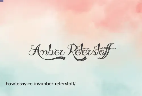 Amber Reterstoff