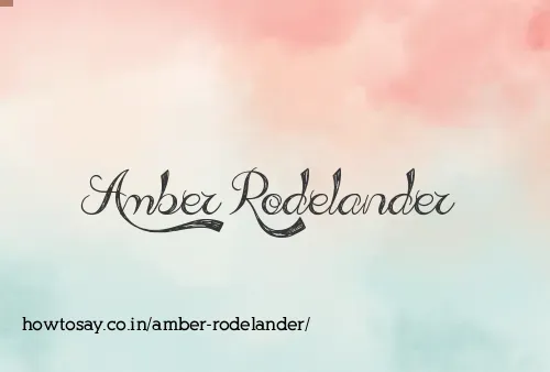 Amber Rodelander