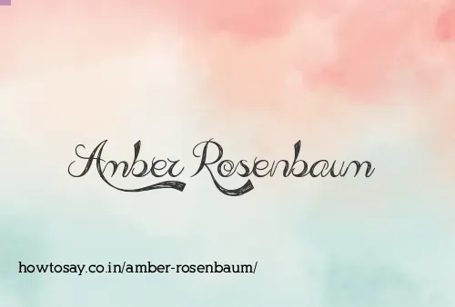 Amber Rosenbaum
