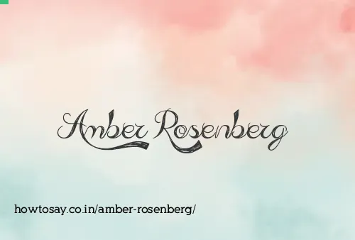 Amber Rosenberg
