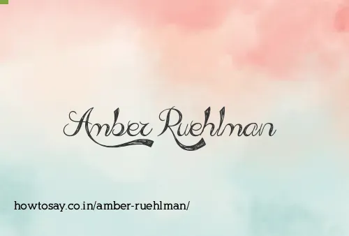 Amber Ruehlman
