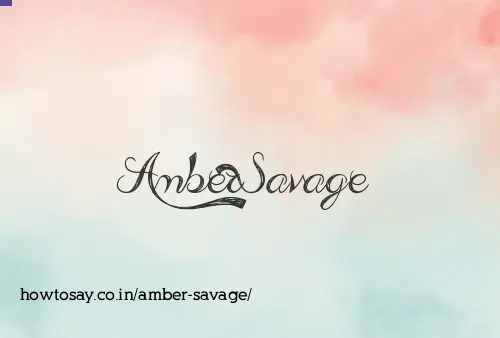 Amber Savage