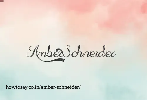 Amber Schneider