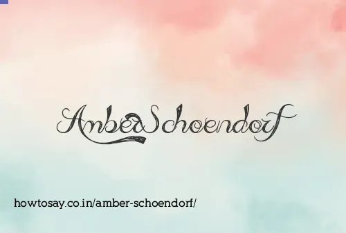 Amber Schoendorf