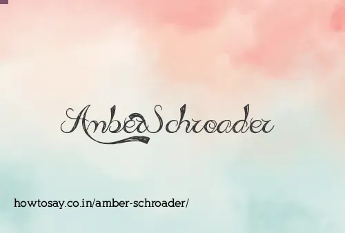 Amber Schroader
