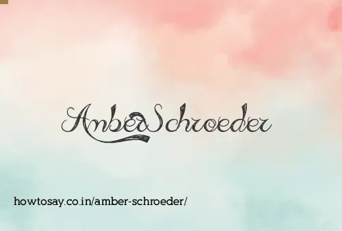 Amber Schroeder