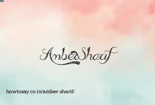 Amber Sharif