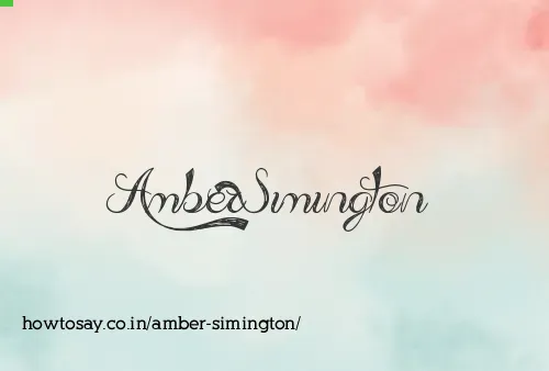 Amber Simington