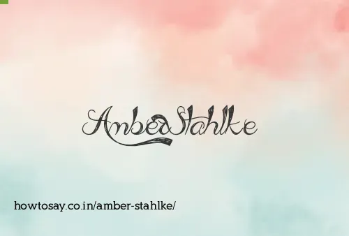Amber Stahlke