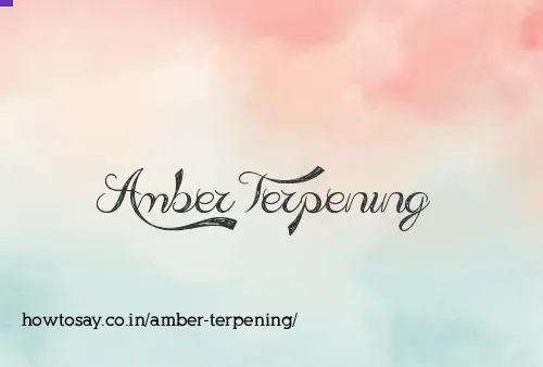 Amber Terpening