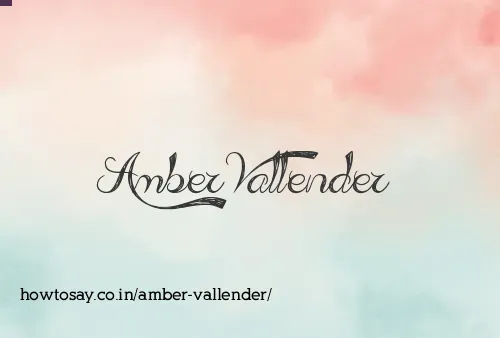 Amber Vallender
