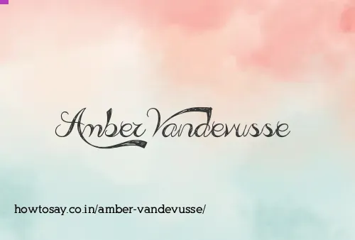 Amber Vandevusse