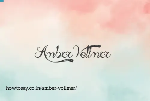 Amber Vollmer