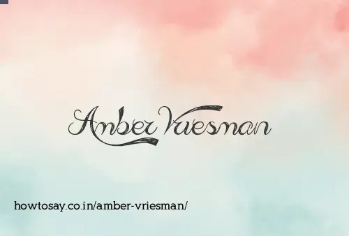 Amber Vriesman