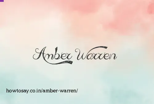 Amber Warren