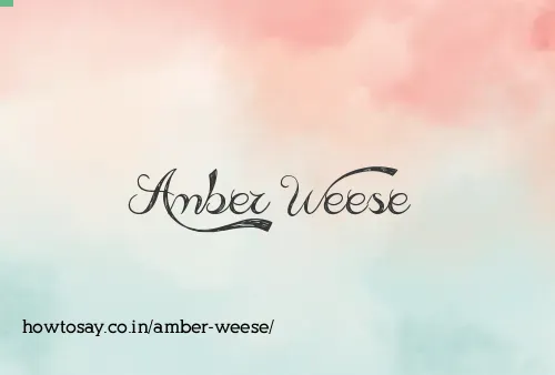 Amber Weese