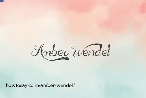 Amber Wendel