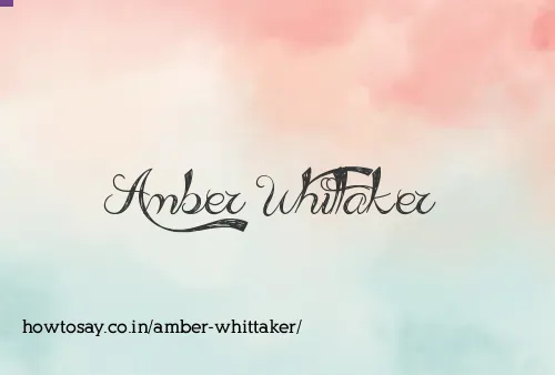 Amber Whittaker