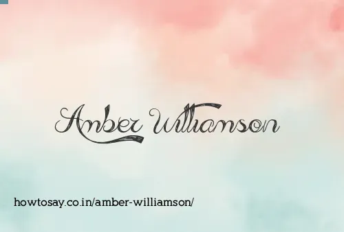 Amber Williamson