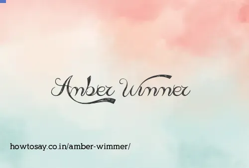 Amber Wimmer