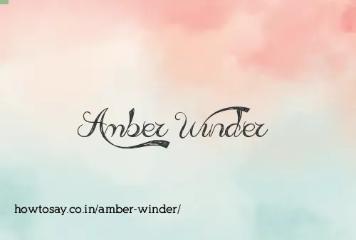 Amber Winder