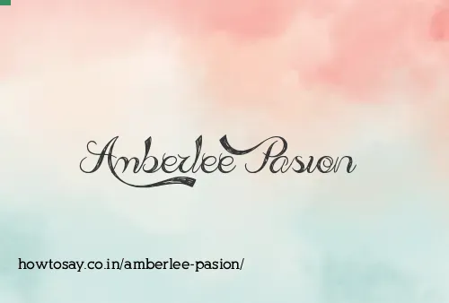 Amberlee Pasion