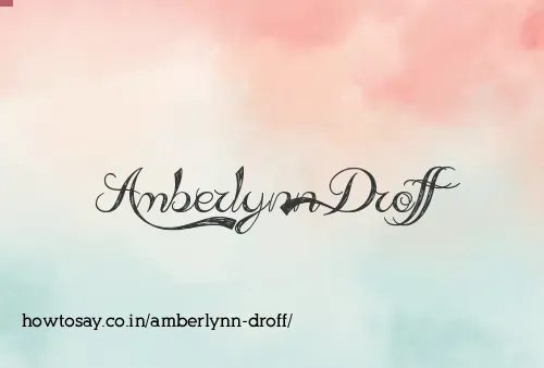 Amberlynn Droff
