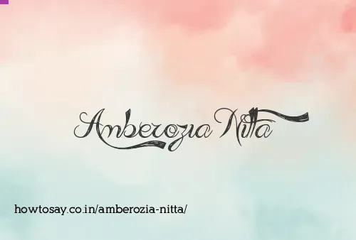 Amberozia Nitta