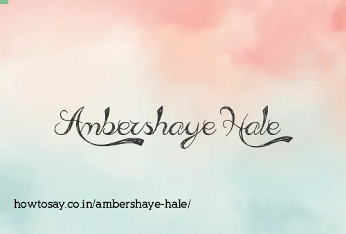 Ambershaye Hale