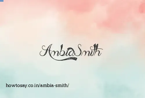 Ambia Smith