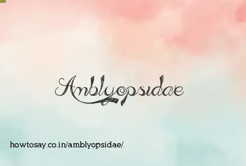 Amblyopsidae